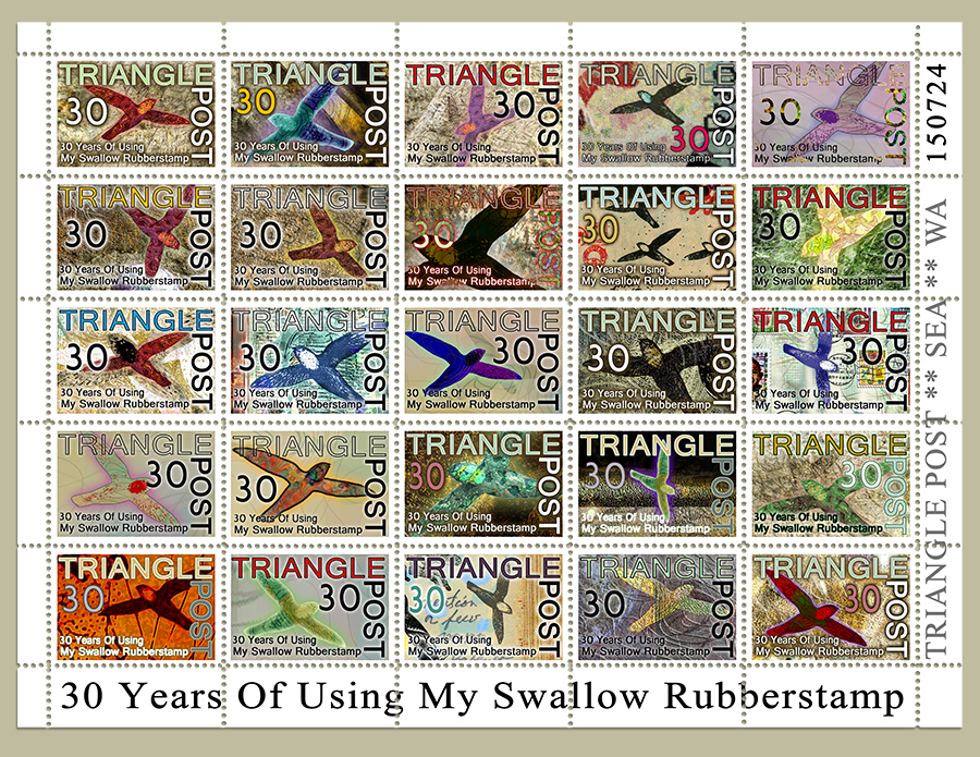 30 Years of Using My Swallow Rubberstamp by C.T. Chew